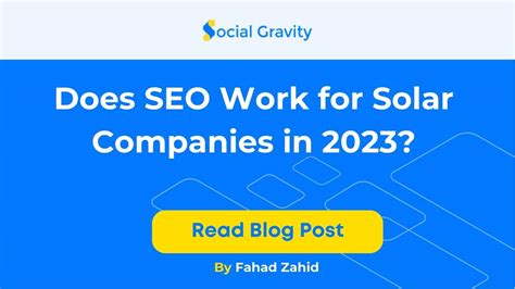 Does SEO Work For Solar Companies Marketing Insights 2023