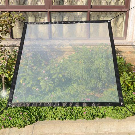 Clear Tarp With Grommets X Ft Heavy Duty Waterproof Pvc Transparent