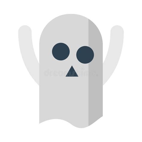 Ghost Flat Clipart Vector Illustration Stock Vector Illustration Of