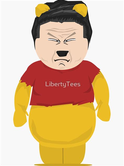 "Xi Jinping Pooh - South Park" Sticker for Sale by LibertyTees | Redbubble