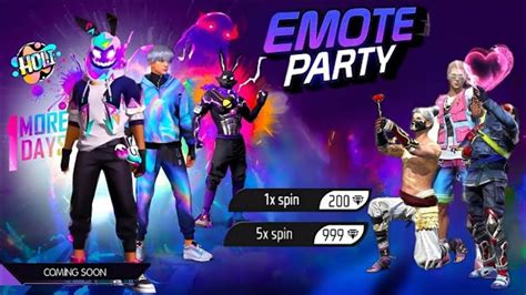 Emote Party Event Free Fire Next Evo Vault Event Free Fire Lucky