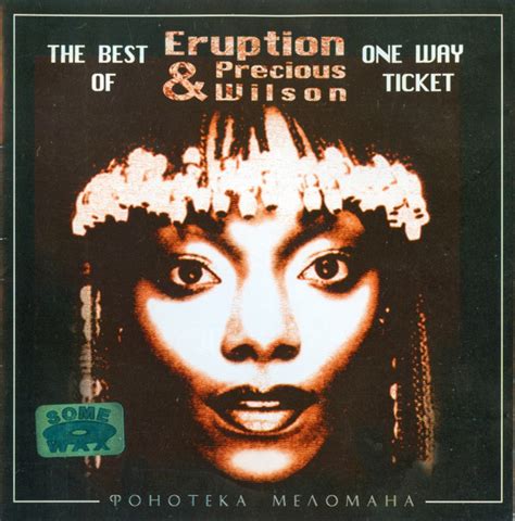 Eruption And Precious Wilson One Way Ticket The Best Of 2004 Cd