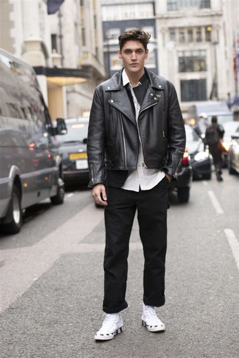 Looks Avec La Veste En Cuir Pour Homme