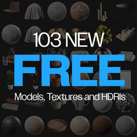 New Free Models Textures And Hdris Poliigon Ds Max Store