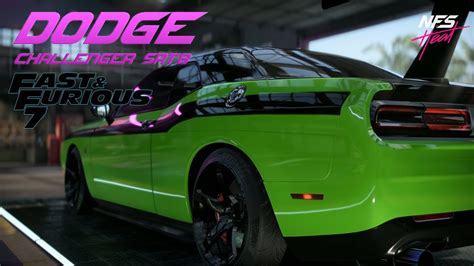 Dodge Challenger Srt8 Style Fast And Furious Need For Speed Heat Build Tutorial Youtube