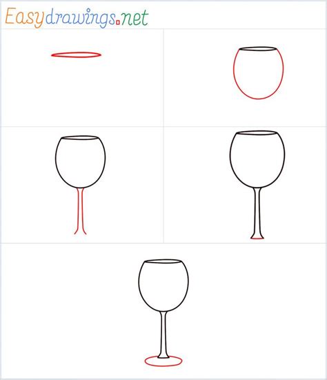 How To Draw A Wine Glass Step By Step [5 Easy Phase] Disegni Come