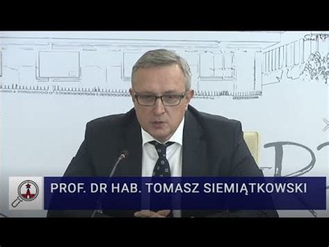 Tomasz Siemi Tkowski W Senackiej Komisji Nadzwyczajnej Ds Wp Yw W