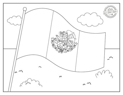 Mexican Flag Coloring Page Printable Pdf Printable Free Templates