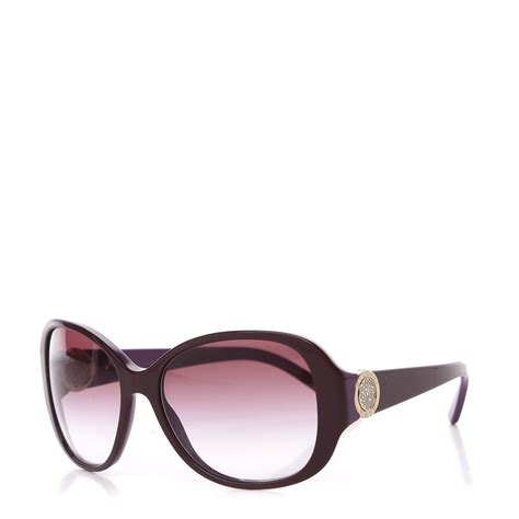 Bulgari Crystal 8138 B Sunglasses Burgundy 604577