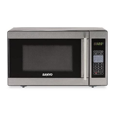 Sanyo Em S2589s Stainless Steel Black Countertop Microwave Oven Free