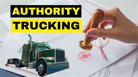 Authority In Trucking How To Get Your Trucking Authority Simple Step