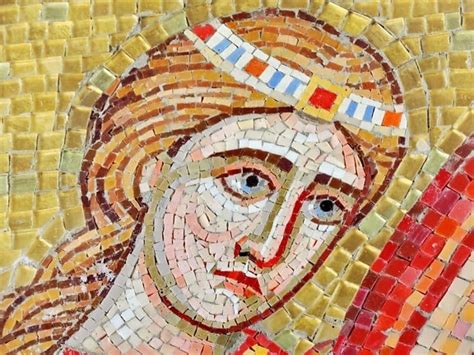 Free picture: medieval, mosaic, queen, women, religion, creation, art ...