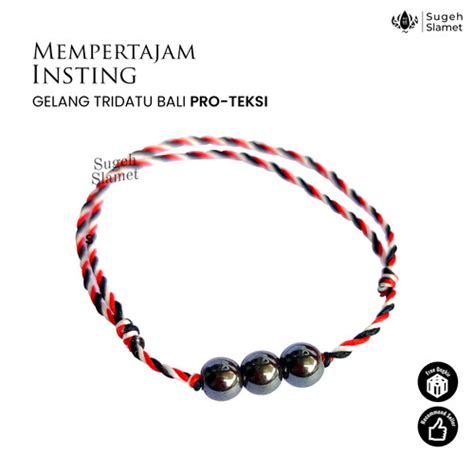 Jual Gelang Tridatu Asli Bali Original Tradisional Warna Batu Alam