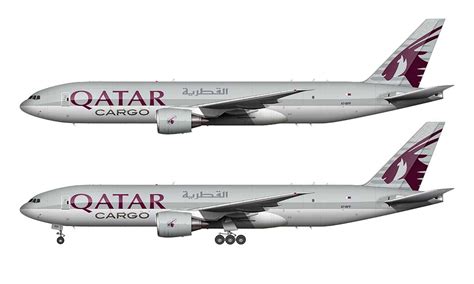 Qatar Airways Cargo Boeing 777 FDZ Illustration Norebbo