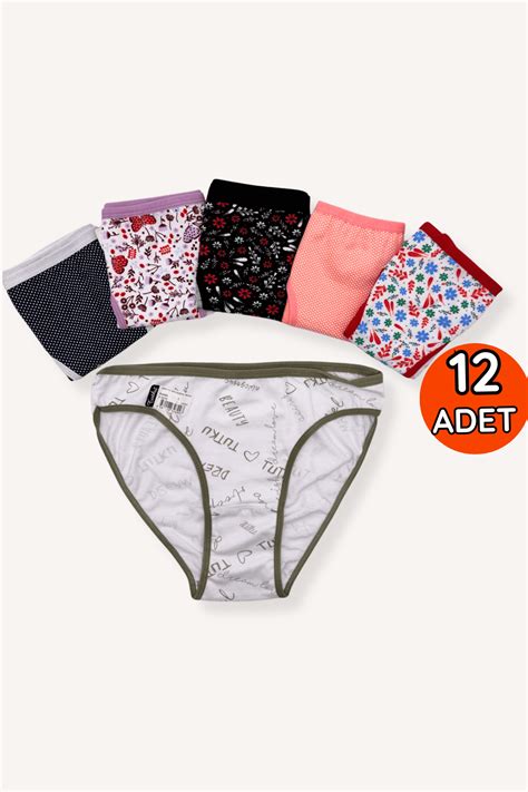 Toptan 500 Tutku Kadın Desenli Bikini 12li Fiyatı Toptan Çamaşırcı
