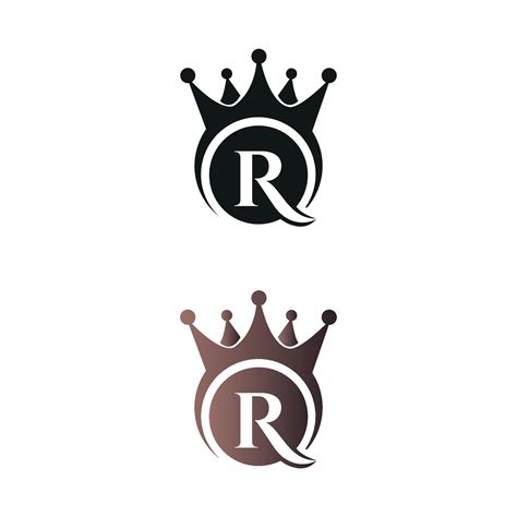 Luxury Crown Letter Mark R Letter Logo Vector Template 4970791 Vector