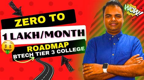 Tier 3 BTech Student Roadmap Zero To 1 Lakh Per Month Salary High