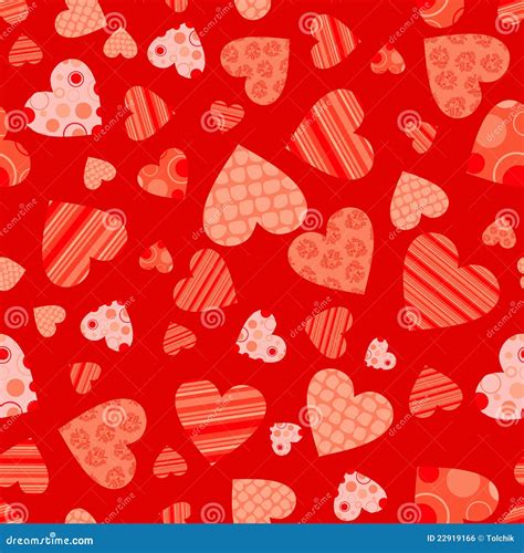 Seamless Valentine Pattern Stock Vector Illustration Of February