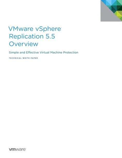 Pdf Vmware Vsphere Replication Overview Dokumen Tips