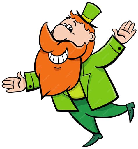 Premium Vector Cartoon Leprechaun Character On Saint Patrick Day