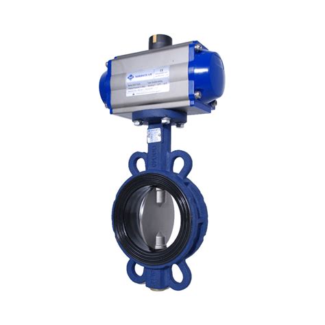 Wafer Type Butterfly Valves With Pneumatic Actuator Model Nst Akw Pnosan