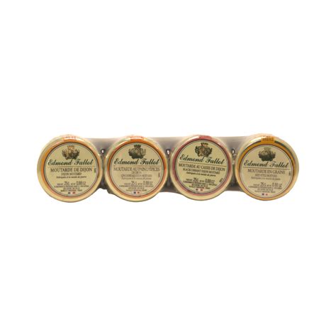 edmond fallot mini mustard  pack national mustard museum