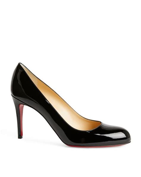 Christian Louboutin Simple Patent Leather Pumps 85 In Black Lyst