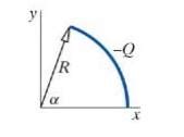 Solved Consider A Thin Plastic Rod Bent Into An Arc Of Radius R And