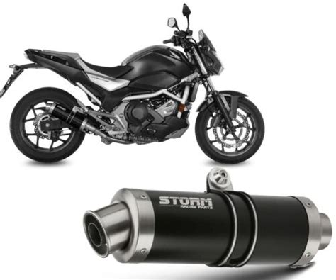 Exhaust Storm By Mivv Muffler Gp Nero Steel For Honda Nc S X