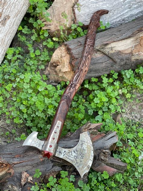 Hand Forged Leviathan Axe God Of War Axe Scandinavian Axe Kratos Axe