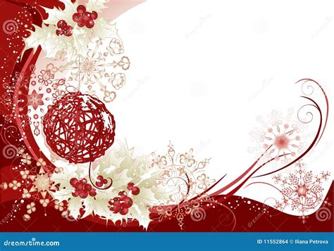 Red Christmas Frame Background Stock Vector - Illustration of ...