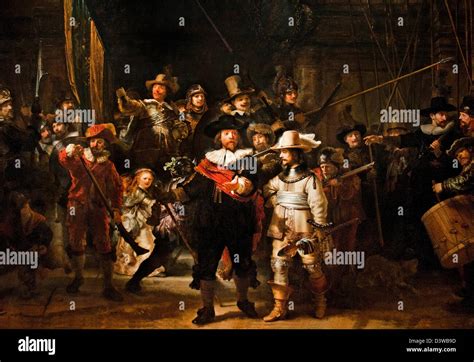 The Night Watch Or De Nachtwacht In Dutch1639 Rembrandt Harmenszoon Van