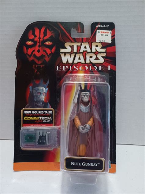 Star Wars Nute Gunray Action Figure Episode Commtech Chip Tpm Trade