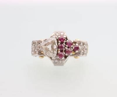 Diamant Rubin Ring Schmuck Und Uhren 19 10 2023 Startpreis EUR 800