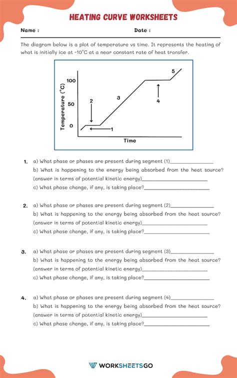 Heating Curve Worksheets WorksheetsGO