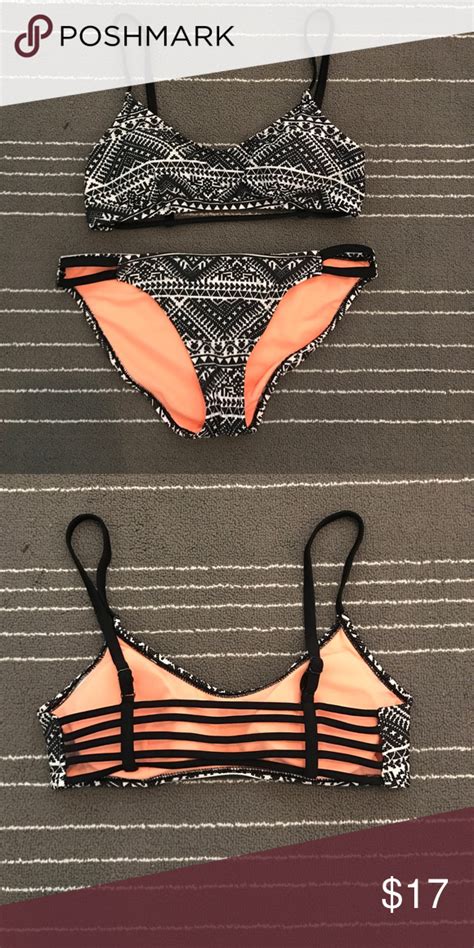 Tribal Cage Back Bikini Super Cute Summer Swimmy Top Includes