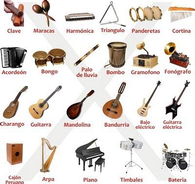 Musical Instruments/ Los instrumentos musicales, La música y el baile Flashcards | Quizlet