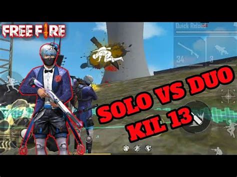 DI TINGGAL SOLO VS DUO MASIH BISA BOYAHH FREE FIRE BATTLEGROUND