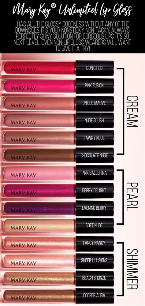 Mary Kay Consultant Beauty Consultant Lip Gloss Colors Lip Colors