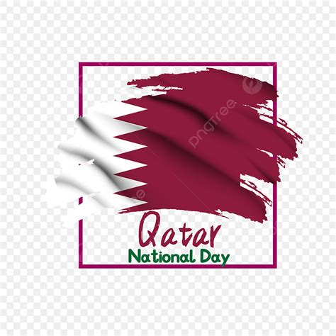 Qatar National Day Vector Art PNG Qatar National Day With Brush Stroke