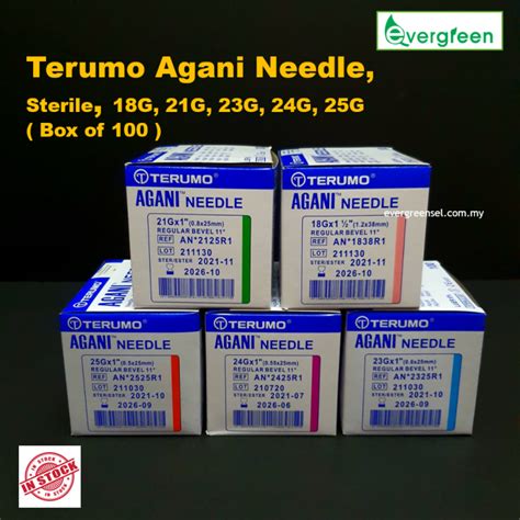 Terumo Agani Sterile Needle G X Box Of Lazada