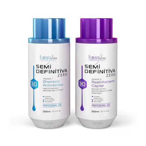 Kit Forever Liss Escova Semi Definitiva 3D Beleza Na Web