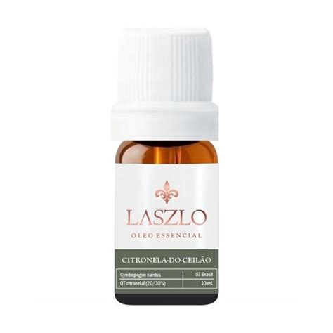 Óleo Essencial Citronela Do Ceilão GT Brasil 10 ml Laszlo