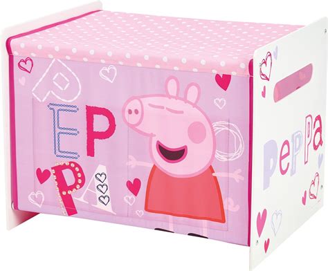 Peppa Pig Hellohome Toy Box Fabric Pink Uk Kitchen And Home