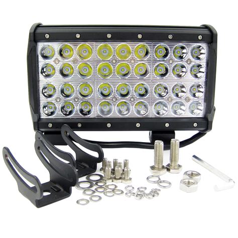 Barra de luz de led 12 v 24v 108w para barco caminhão offroad