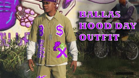 Ballas Hood Day - Gang Outfit for Franklin - GTA5-Mods.com