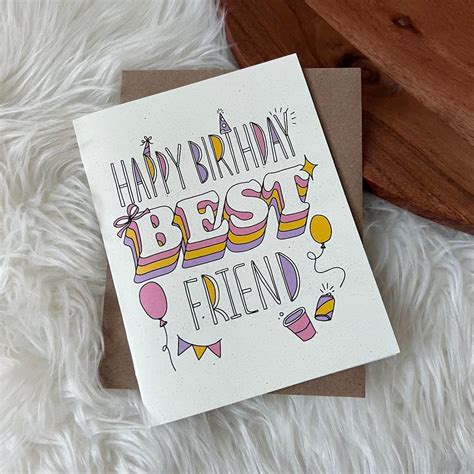 Happy Birthday Greeting Card For Best Friend Cheapest Shops Th