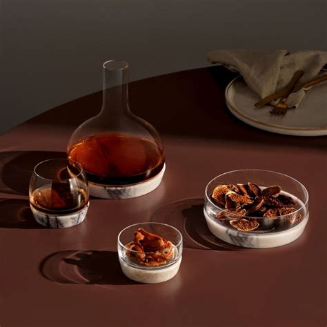 CHILL Crystal Decanter With Marble Base By NUDE Design Nude Design Team