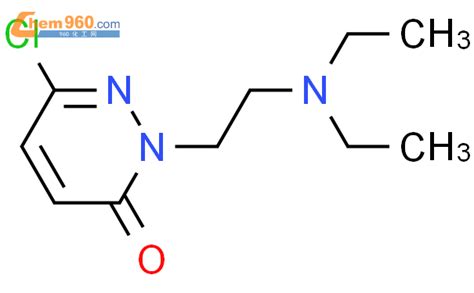 587885 27 6 3 2H Pyridazinone 6 chloro 2 2 diethylamino ethyl 化学式