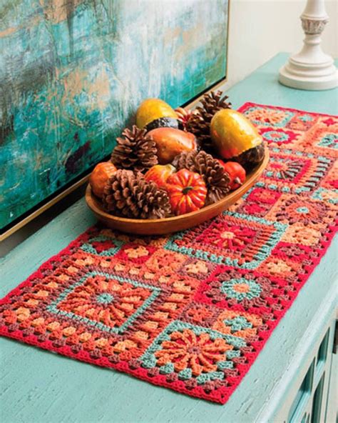 Crochet Fall Table Runner Patterns